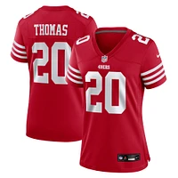 Maillot de match Nike Ambry Thomas Scarlet San Francisco 49ers pour femme