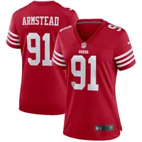 Fanatics Branded Women's Plus Size Nick Bosa Scarlet San Francisco 49ers Name Number V-Neck T-Shirt - Scarlet