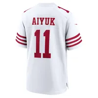 Maillot de match Nike Brandon Aiyuk des San Francisco 49ers pour femme, blanc