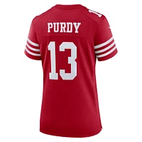 Maillot de match Nike Brock Purdy Scarlet San Francisco 49ers Super Bowl LVIII pour femme