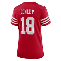 Maillot de match Nike Chris Conley Scarlet San Francisco 49ers pour femme