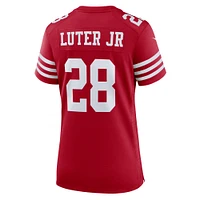 Women's Nike Darrell Luter Jr.  Scarlet San Francisco 49ers Game Jersey