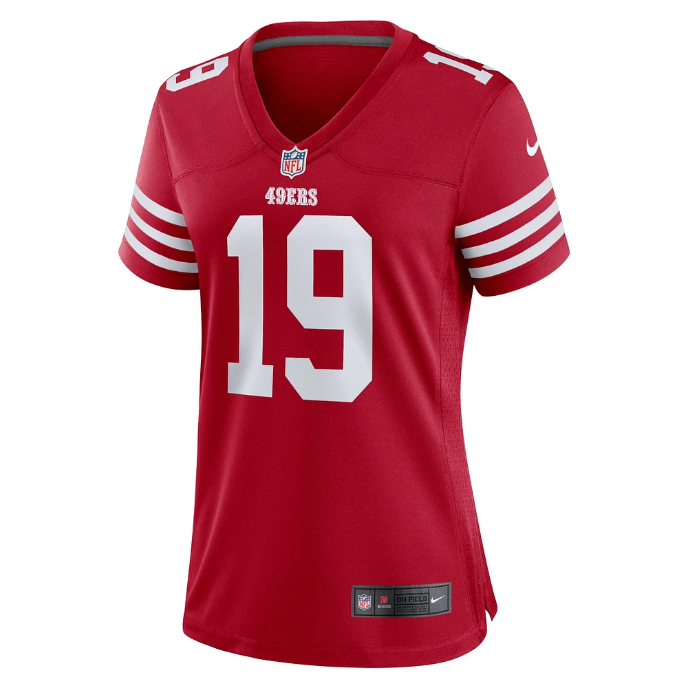 Maillot Nike Deebo Samuel Scarlet pour femme des San Francisco 49ers Team Game Player