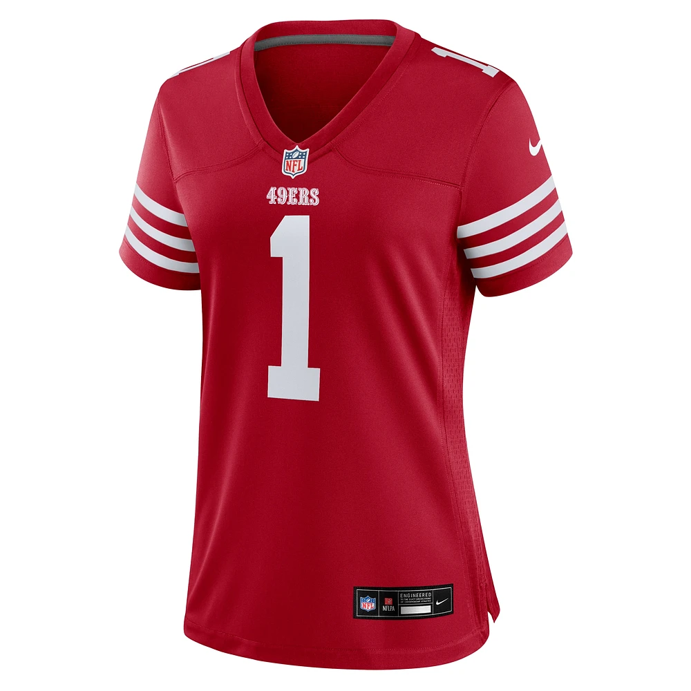 Maillot de match Nike Deebo Samuel Sr Scarlet San Francisco 49ers pour femme