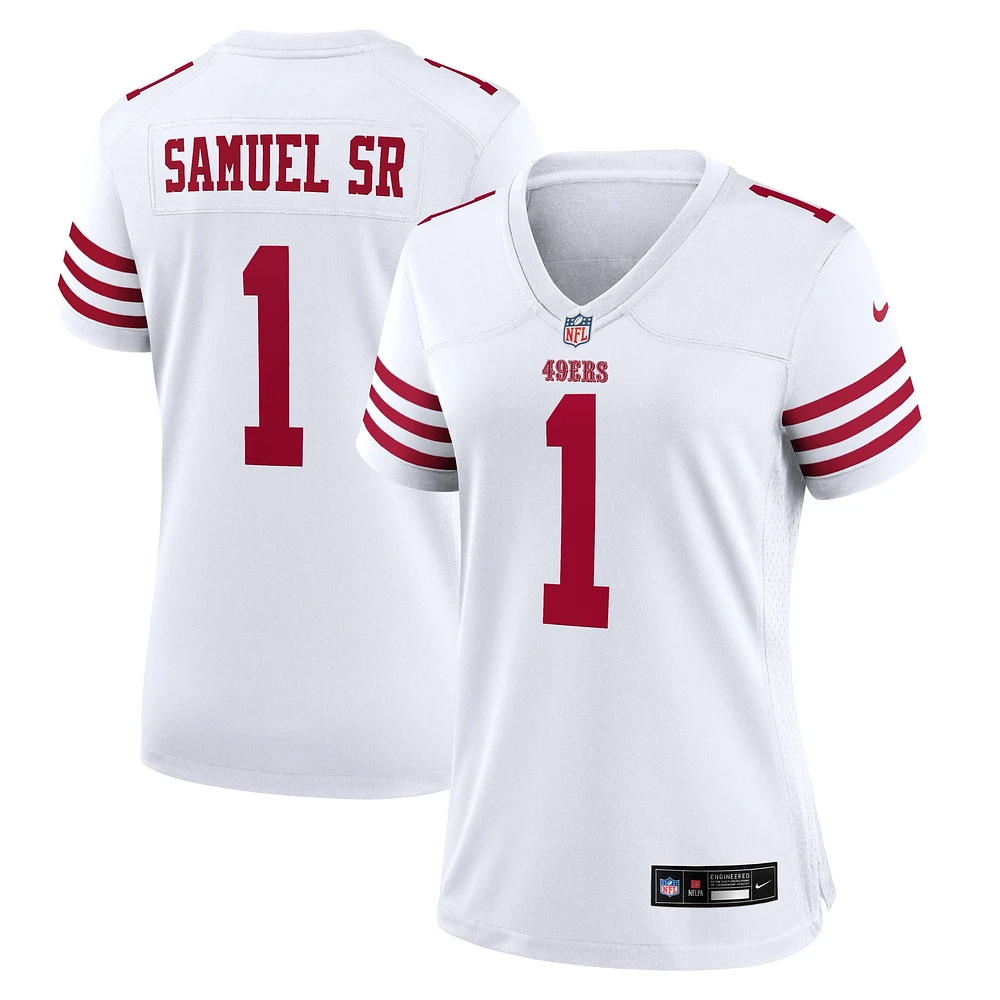 Maillot de match Nike Deebo Samuel Sr pour femme, blanc, San Francisco 49ers