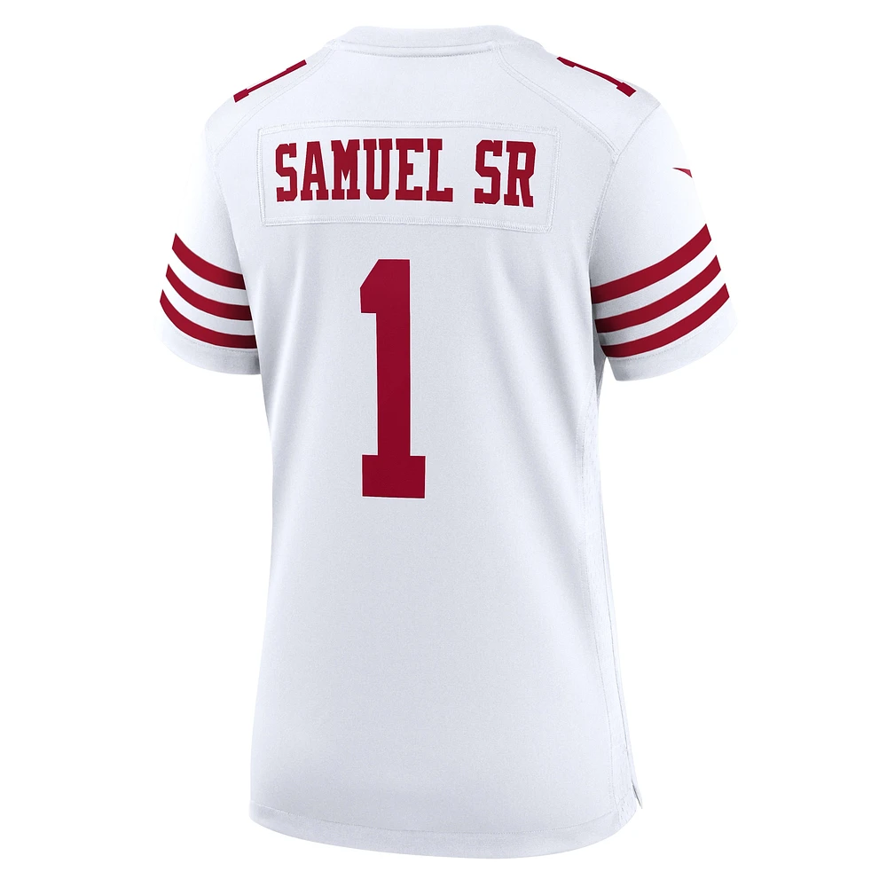 Maillot de match Nike Deebo Samuel Sr pour femme, blanc, San Francisco 49ers