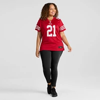 Maillot de match Nike Scarlet Deion Sanders pour femme, joueur retraité des 49ers San Francisco