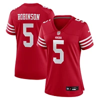 Maillot de match Nike Demarcus Robinson Scarlet des San Francisco 49ers pour femme