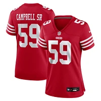 Maillot de match Nike De'Vondre Campbell Scarlet San Francisco 49ers pour femme