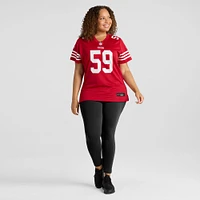 Maillot Nike De'Vondre Campbell Scarlet pour femme des San Francisco 49ers Team Game