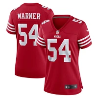 Maillot Nike Fred Warner Scarlet pour femme des San Francisco 49ers Game Player