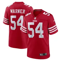 Maillot Nike Fred Warner Scarlet pour femme des San Francisco 49ers Team Game Player