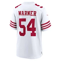 Maillot Nike Fred Warner pour femme, joueur de jeu d'équipe des San Francisco 49ers, blanc