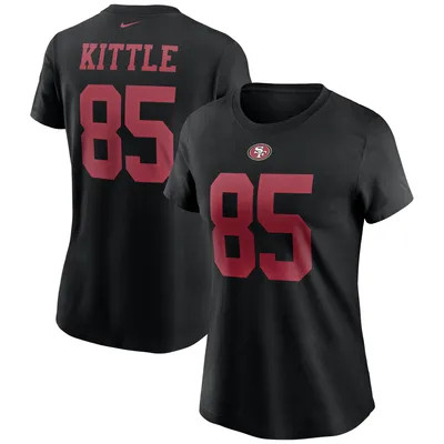 Men's Nike George Kittle Scarlet San Francisco 49ers Team Player Name &  Number T-Shirt