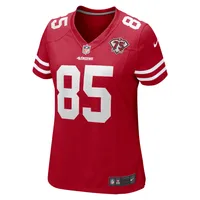 Nike Women's Nike George Kittle Scarlet San Francisco 49ers 75th  Anniversary Game Player Jersey