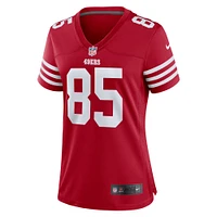 Maillot Nike George Kittle Scarlet pour femme des San Francisco 49ers Team Game Player