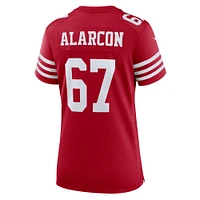 Maillot Nike Isaac Alarcon Scarlet San Francisco 49ers Team Game pour femme