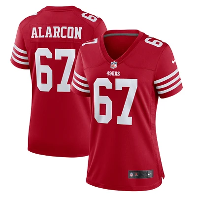 Women's Nike Isaac Alarcon  Scarlet San Francisco 49ers Team Game Jersey