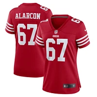 Maillot Nike Isaac Alarcon Scarlet San Francisco 49ers Team Game pour femme