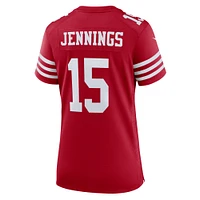 Maillot de match Nike Jauan Jennings Scarlet San Francisco 49ers pour femme