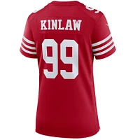 Maillot de joueur Nike Javon Kinlaw Scarlet San Francisco 49ers pour femme