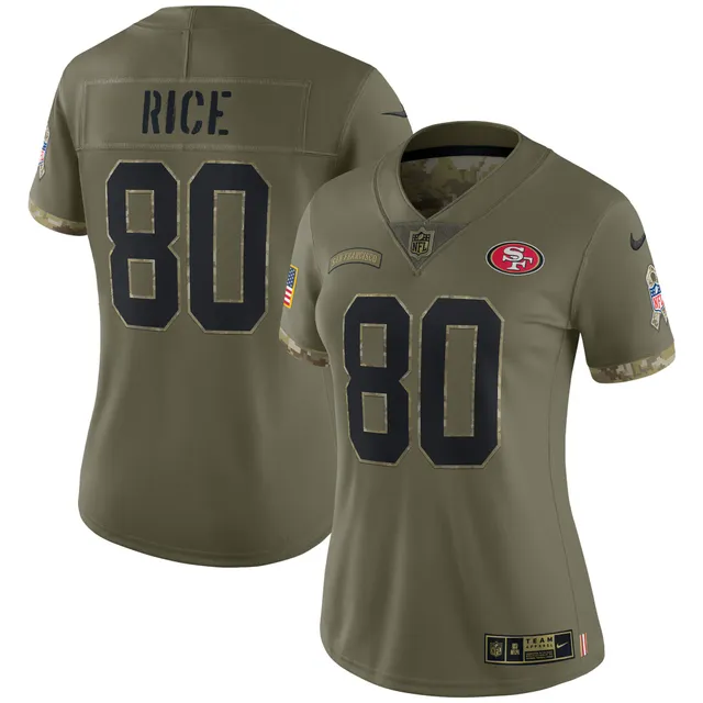 Jerry Rice San Francisco 49ers Nike 2023 Salute To Service Retired Player  Limited Jersey - Brown