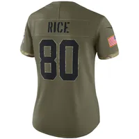 Men's Nike Jerry Rice Brown San Francisco 49ers 2023 Salute to Service Retired Player Limited Jersey