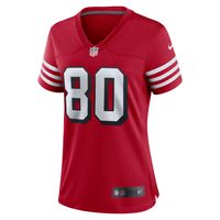 Women's Nike Jerry Rice Scarlet San Francisco 49ers Alternate Game Jersey