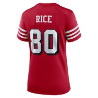 Women's Nike Jerry Rice Scarlet San Francisco 49ers Alternate Game Jersey