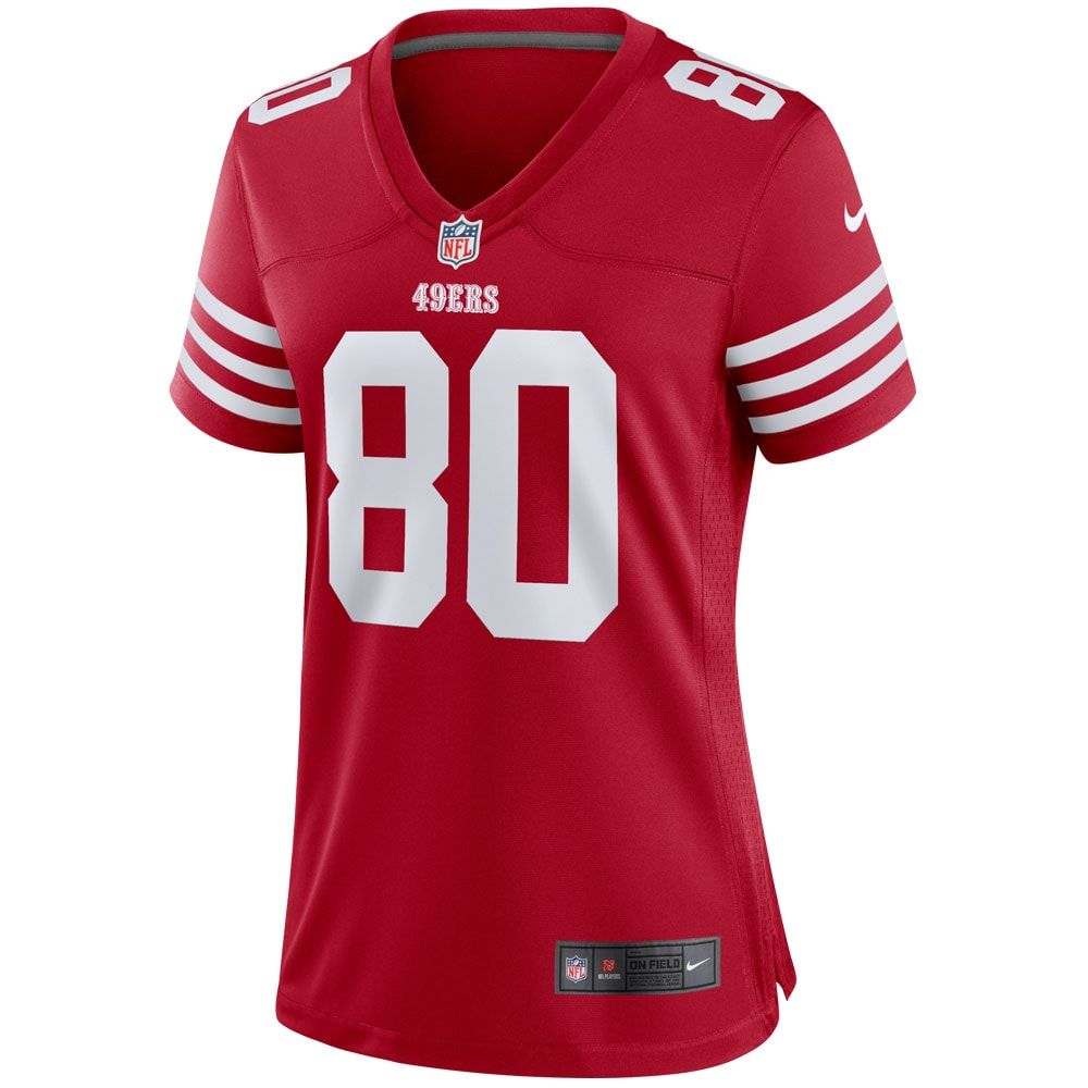 Women's Nike Jerry Rice Scarlet San Francisco 49ers Retired Player Game Jersey