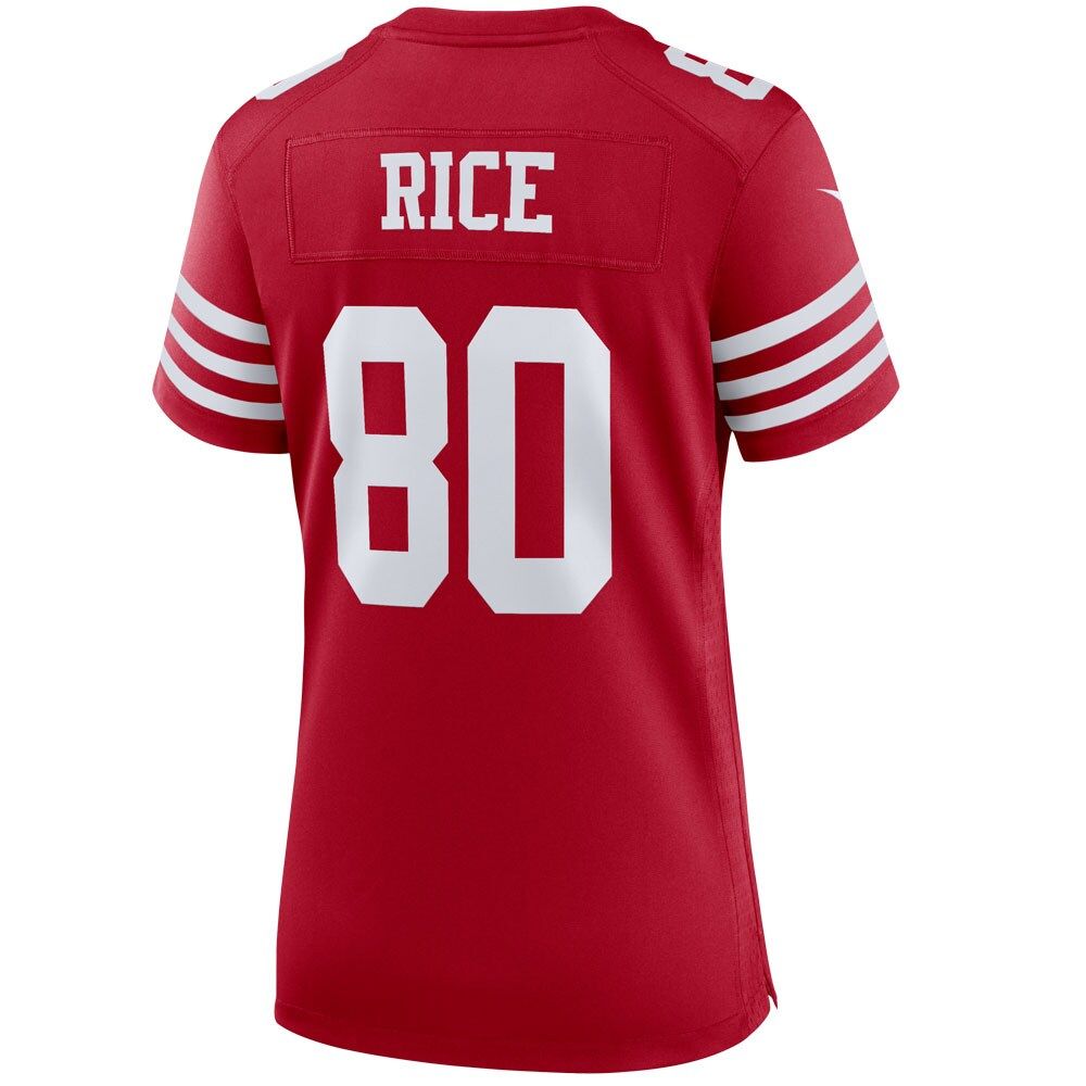 Women's Nike Jerry Rice Scarlet San Francisco 49ers Retired Player Game Jersey