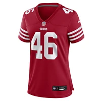 Maillot de match Nike Jon Weeks Scarlet des San Francisco 49ers pour femme