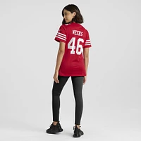 Maillot de match Nike Jon Weeks Scarlet des San Francisco 49ers pour femme