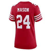 Women's Nike Jordan Mason Scarlet San Francisco 49ers Game Player Jersey