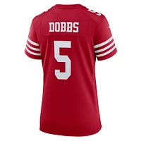 Maillot Nike Joshua Dobbs Scarlet San Francisco 49ers Team Game pour femme