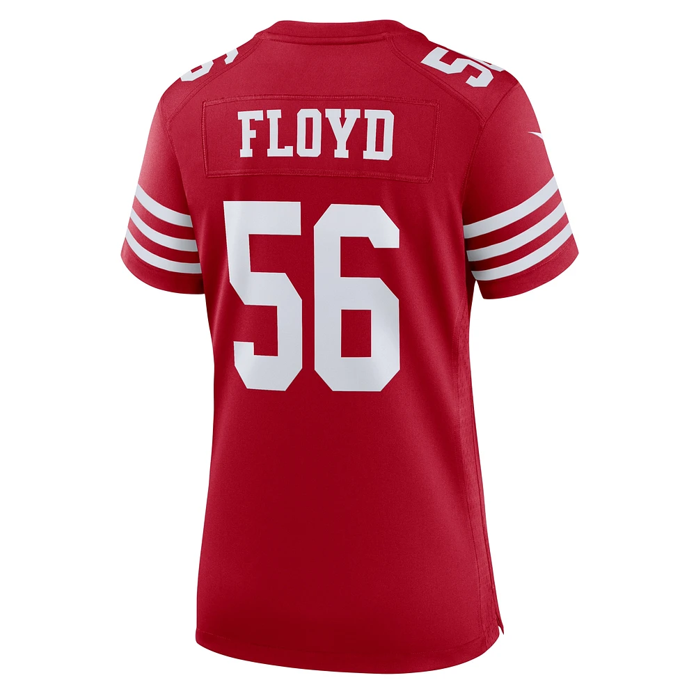 Women's Nike Leonard Floyd  Scarlet San Francisco 49ers Team Game Jersey
