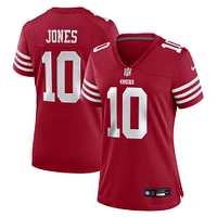 Women's Nike Mac Jones  Scarlet San Francisco 49ers Team Game Jersey