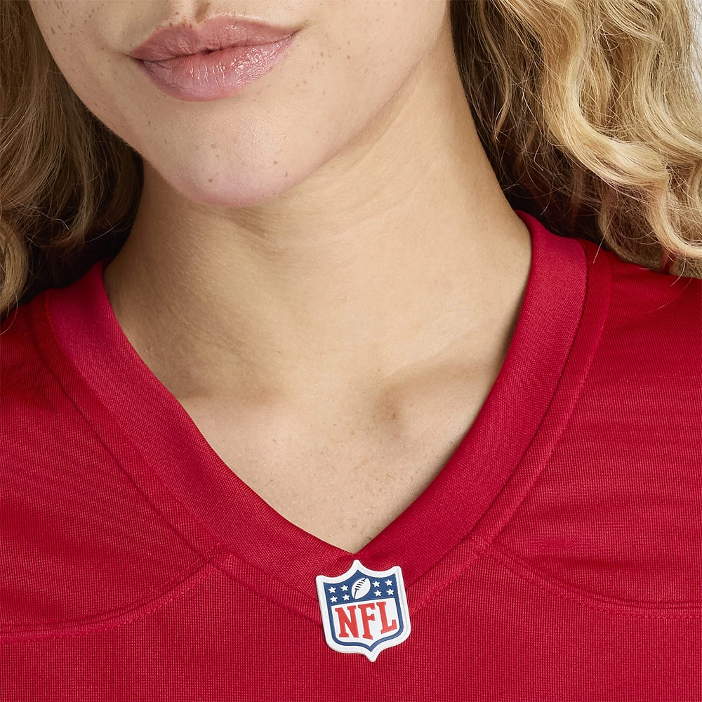 Women's Nike Mac Jones  Scarlet San Francisco 49ers Team Game Jersey