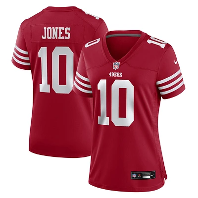 Women's Nike Mac Jones  Scarlet San Francisco 49ers Team Game Jersey