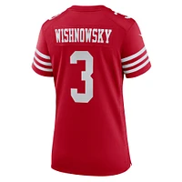 Maillot de match Nike Mitch Wishnowsky Scarlet des San Francisco 49ers pour femme