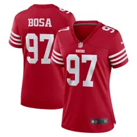 Maillot Nike Nick Bosa Scarlet pour femme des San Francisco 49ers Team Game Player