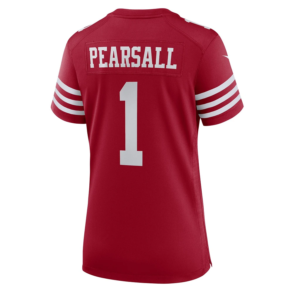 Women's Nike Ricky Pearsall  Scarlet San Francisco 49ers Team Game Jersey