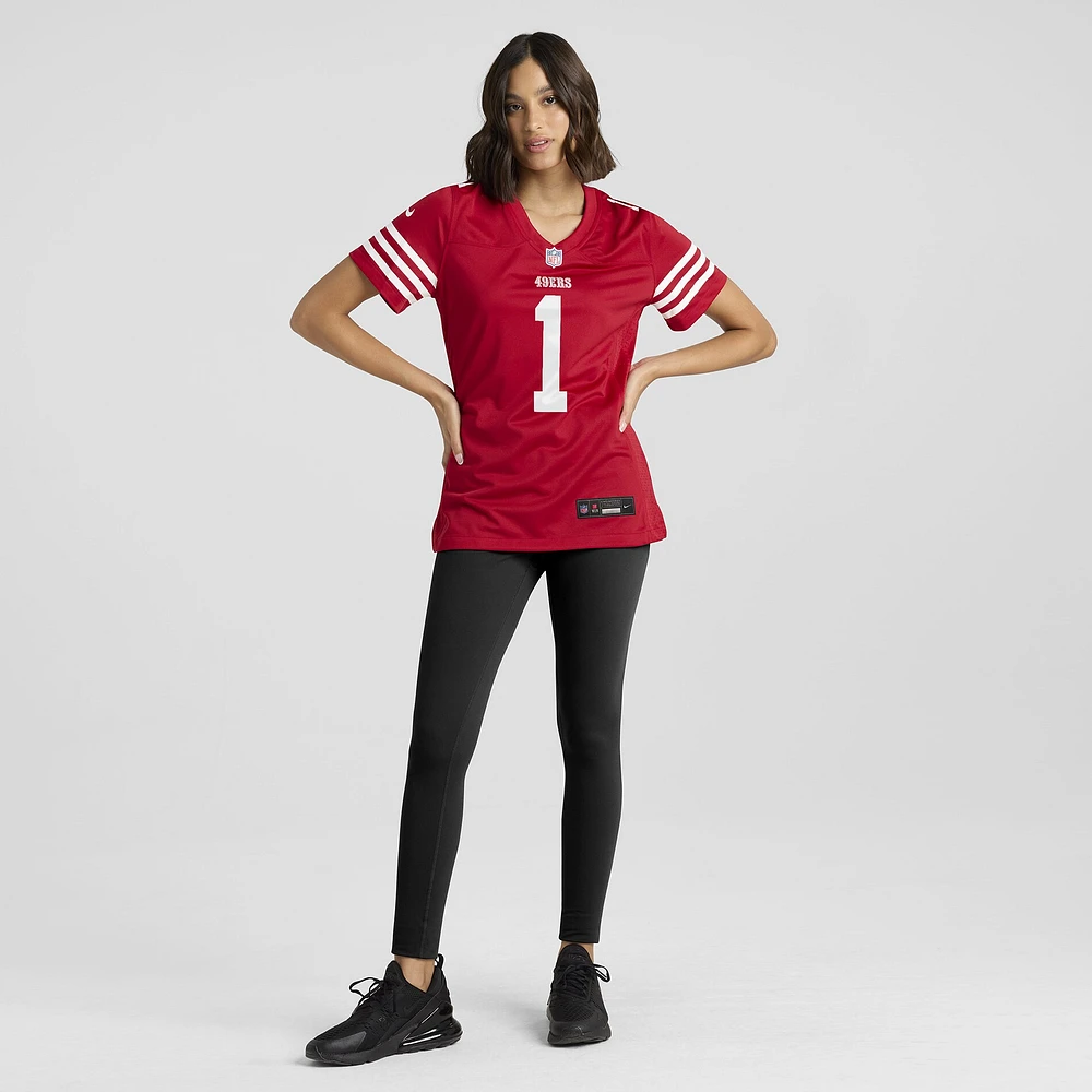 Women's Nike Ricky Pearsall  Scarlet San Francisco 49ers Team Game Jersey
