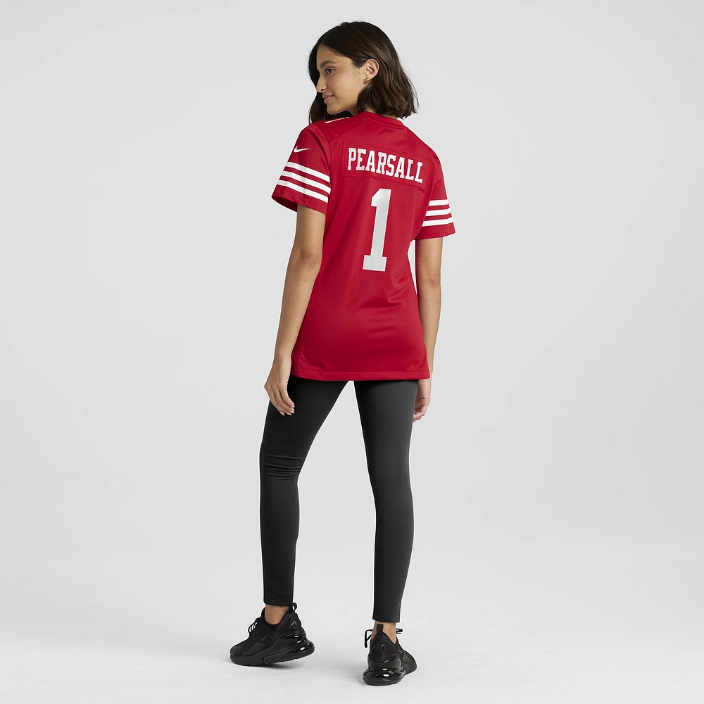 Women's Nike Ricky Pearsall  Scarlet San Francisco 49ers Team Game Jersey