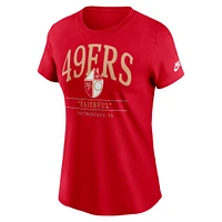 T-shirt Nike Scarlet San Francisco 49ers Hometown Local Pack pour femme