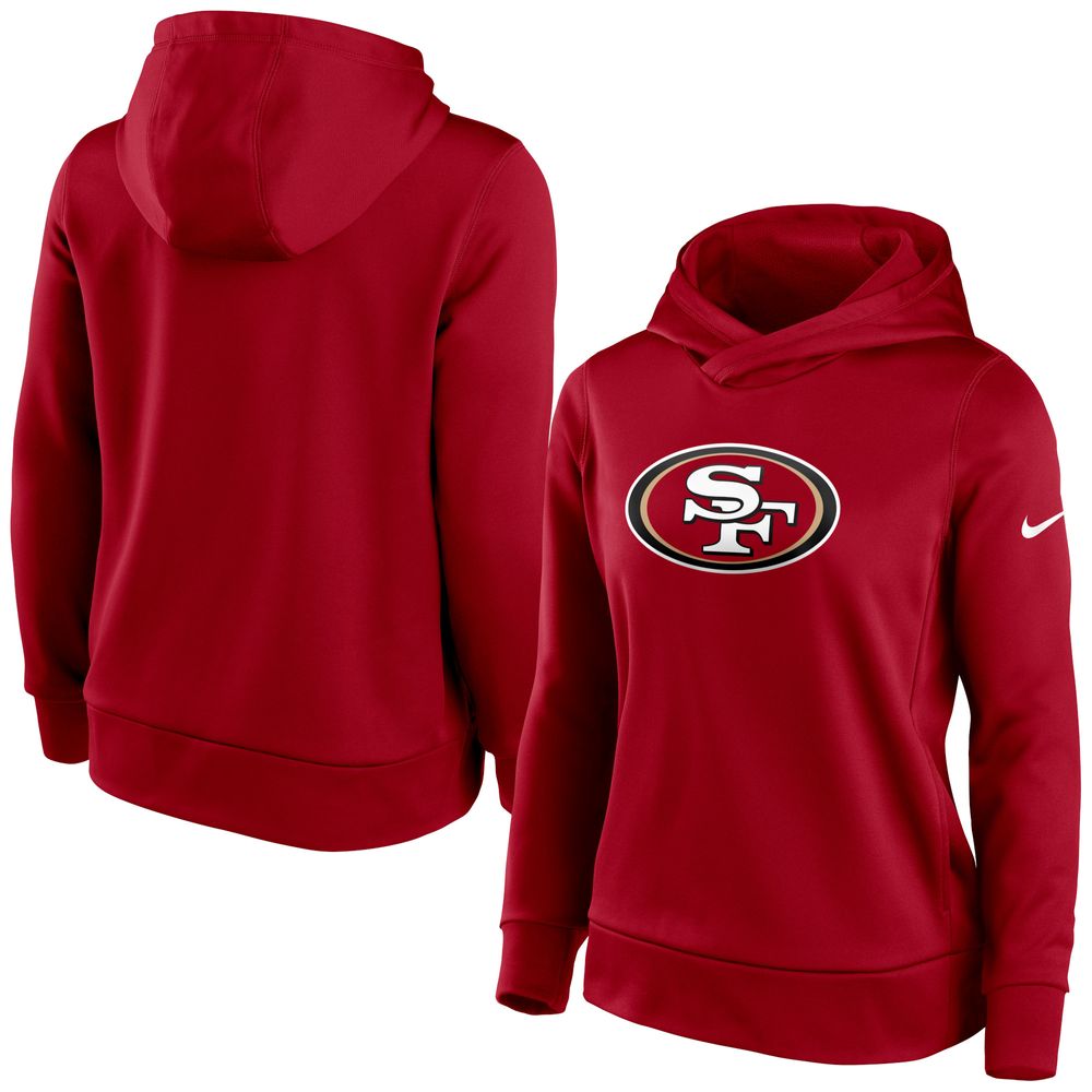 Nike Women's Nike Scarlet San Francisco 49ers Performance Pullover Hoodie