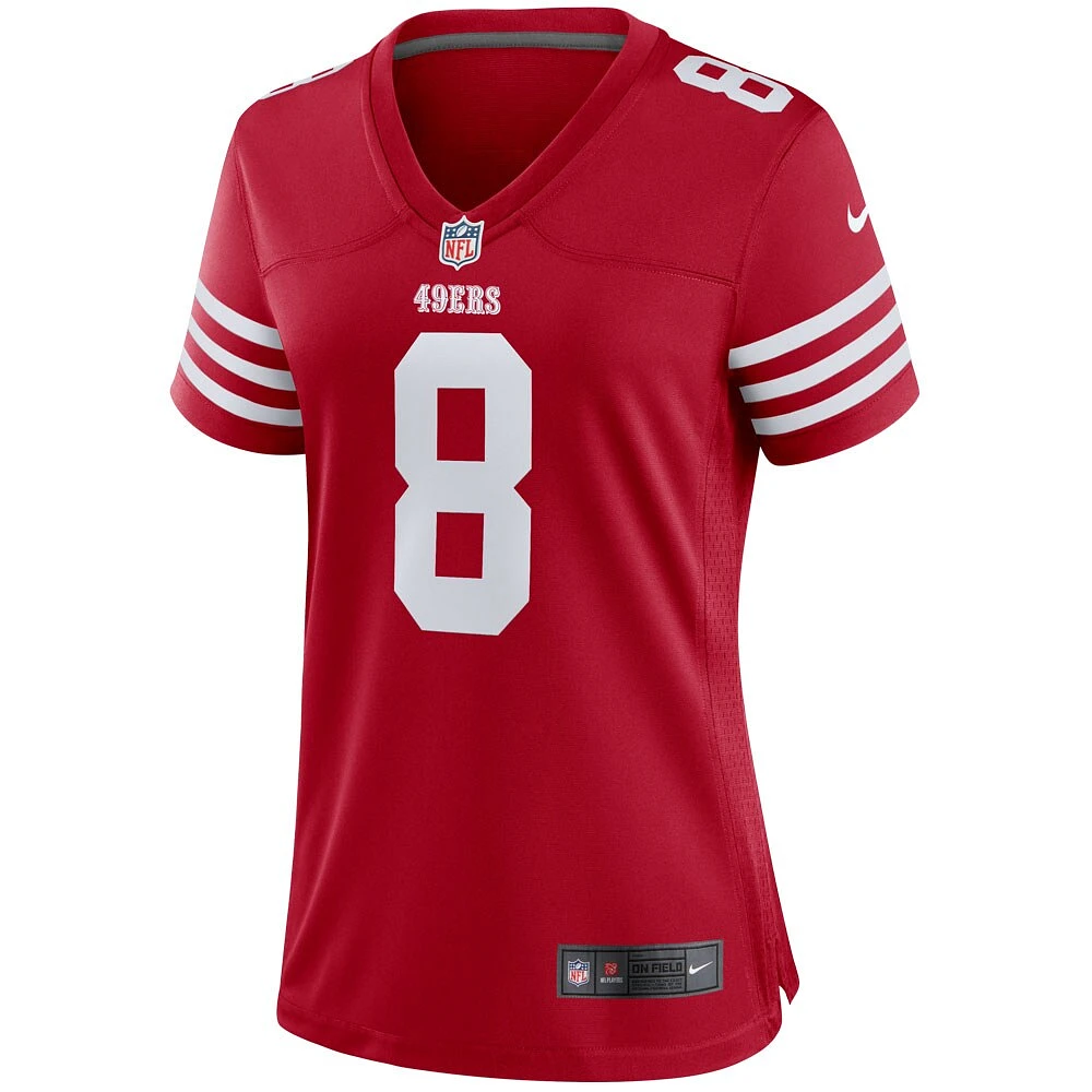 Maillot de match joueur retraité Nike Steve Young Scarlet des San Francisco 49ers pour femme