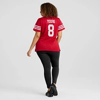 Maillot de match joueur retraité Nike Steve Young Scarlet des San Francisco 49ers pour femme