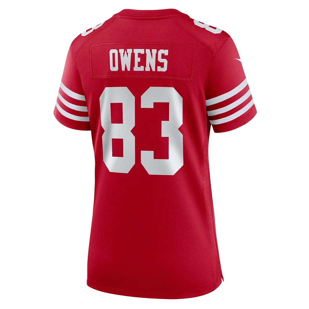 Women's Nike Terique Owens  Scarlet San Francisco 49ers Team Game Jersey