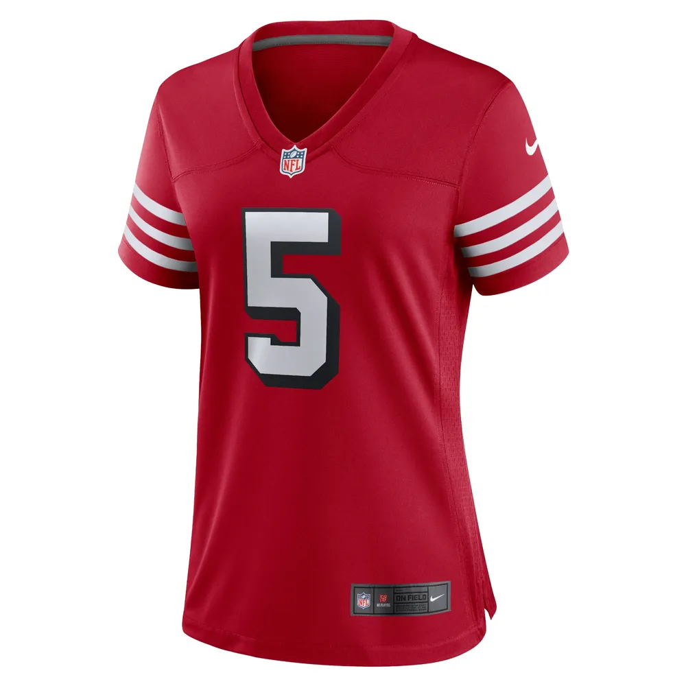 Women's Nike Trey Lance Scarlet San Francisco 49ers Alternate Game Jersey